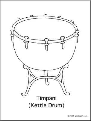 Coloring Page: Timpani