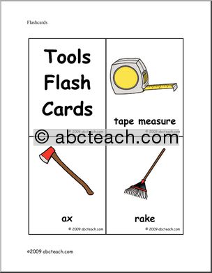 Flashcards: Tools (color) set 1