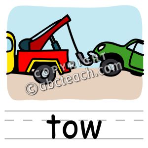 Clip Art: Basic Words: Tow Color (poster)