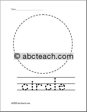 Trace and Color: Shape – Circle