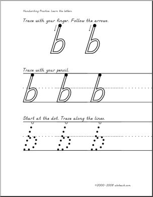 Handwriting Trace: Manuscript a-z (DN-Style Font)
