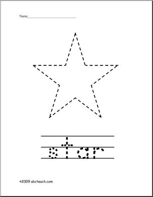 Trace and Color: Shape – Star