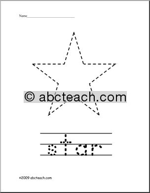 Trace and Color: Shape – Star