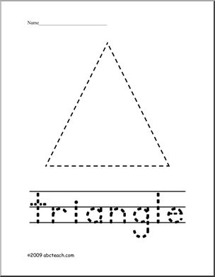 Trace and Color: Shape – Triangle