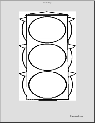 Coloring Page: Traffic Signal