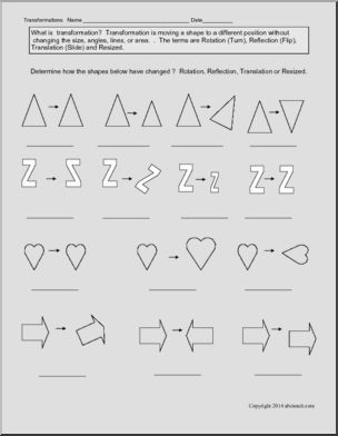 Math: Geometry – Transformation (grades 4-6)
