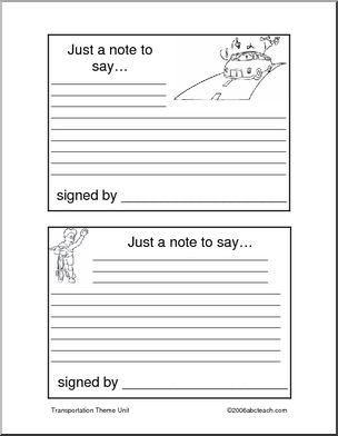 Assignment Forms: Transportation (all ages) – Abcteach