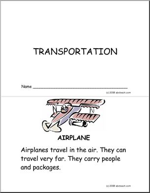 Booklet: Transportation (preschool/primary)