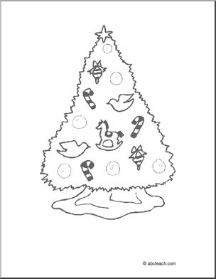 Coloring Page: Christmas – Tree