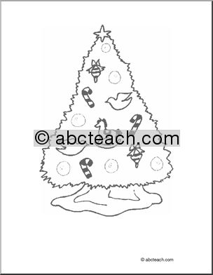 Coloring Page: Christmas – Tree
