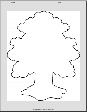 Shapebook: Tree (blank)