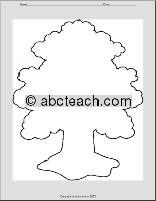 Shapebook: Tree (blank)