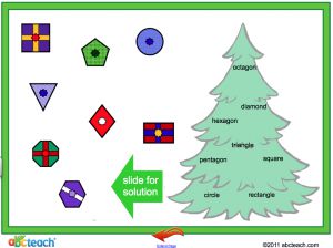 Interactive: Notebook: Christmas: Math: Shapes