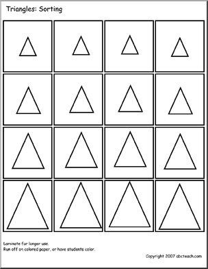 Sorting: triangle (b&w)