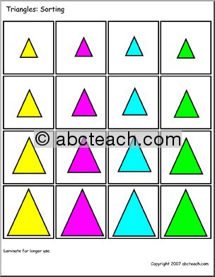 Sorting: triangles (color)
