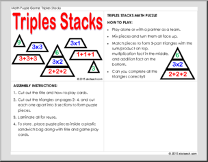 Triples Stacks Math Puzzle