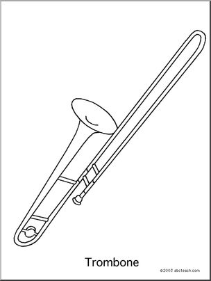 Coloring Page: Trombone
