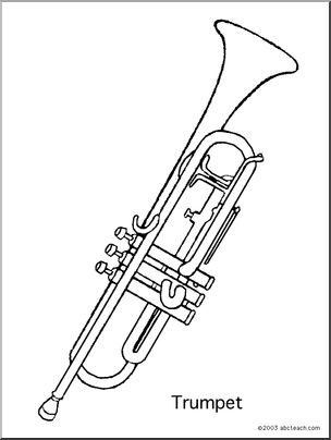 Coloring Page: Trumpet