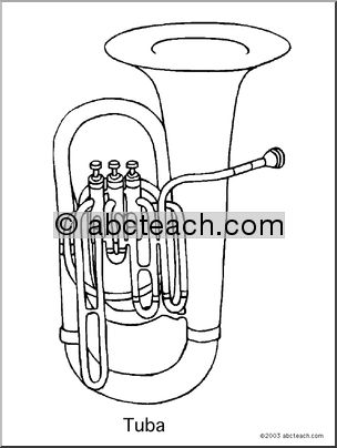 Coloring Page: Tuba
