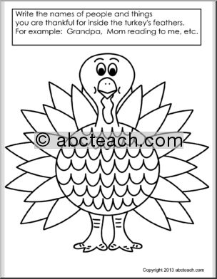 Writing Prompt: Thanksgiving Turkey