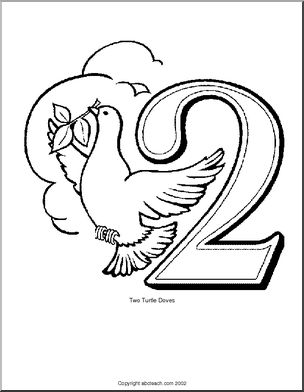 Coloring Page: Twelve Days of Christmas (Part 1)