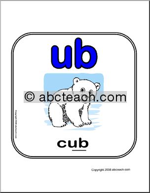 Word Family – UB Words Sign