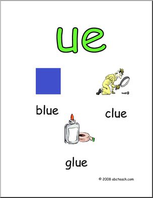 Word Family – UE Words Poster