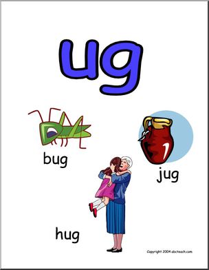 Word Family – UG words Poster