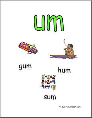 Word Family – UM Words Poster