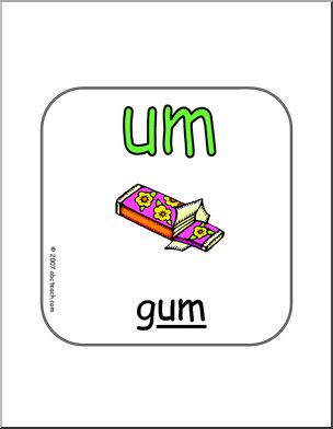 Word Family – UM Words Sign