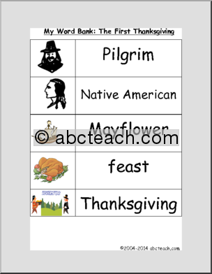 Unit: The First Thanksgiving (primary)