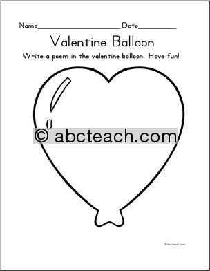 Poetry Prompt (free): Valentine Balloon