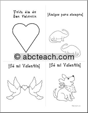 Valentine Cards Set 1 (Spanish version)