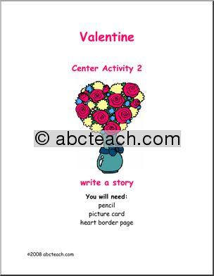 Learning Center: Valentine’s Day – Picture Prompt