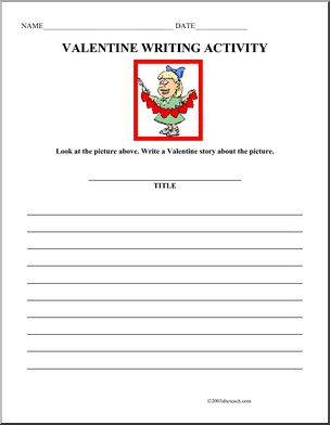 Valentine Picture (elem) Writing Prompt