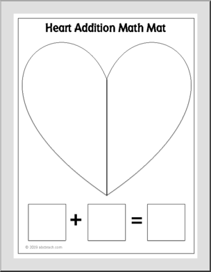 Valentine’s Day Math Mats (addition & subtraction)