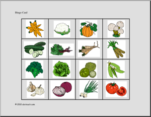 Bingo: Garden Plants (color)