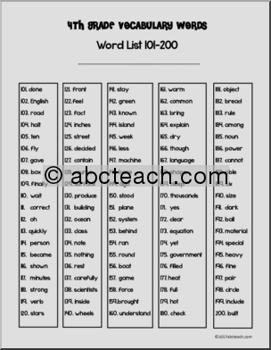 Common Core: Reading – Vocabulary Activity Packet #2 (grade 4)