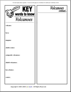 Key Words: Volcanoes