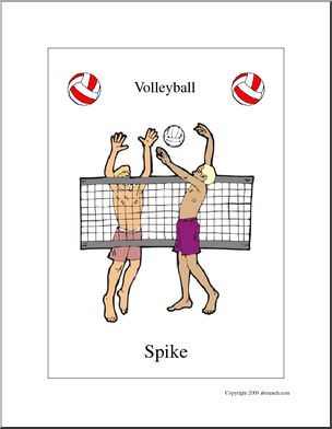 Poster: Sports: Volleyball (color)
