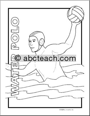 Coloring Page: Sport – Water Polo