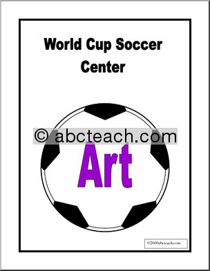 Center Sign: World Cup Art