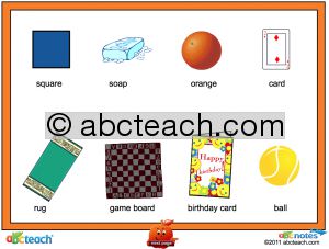 What does not belong? (“squares and rectangles” theme) Worksheet