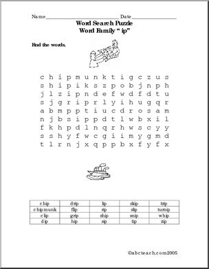 “ip” words’ Word Search