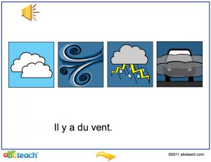 Interactive: Notebook: French: Expressions pour la mÃˆtÃˆo