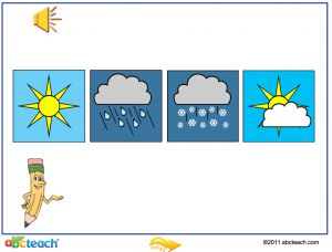 Interactive: Notebook: ESL: Illustrated Weather Expressions–with audio