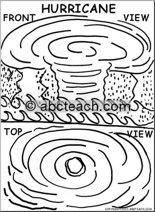 Coloring Page: Hurricane