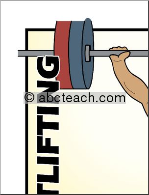 Large Poster: Sports – Weightlifting (color)