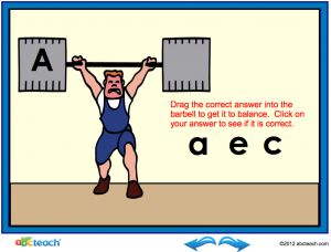 Interactive: Notebook: Olympics: Weightlifting Alphabet (prek/elem)