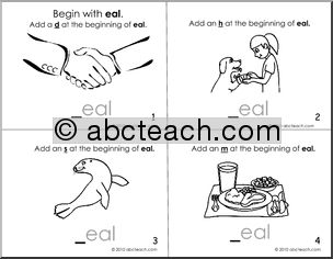 eal Words Blank Booklet (b/w) (k-1) Words from Words